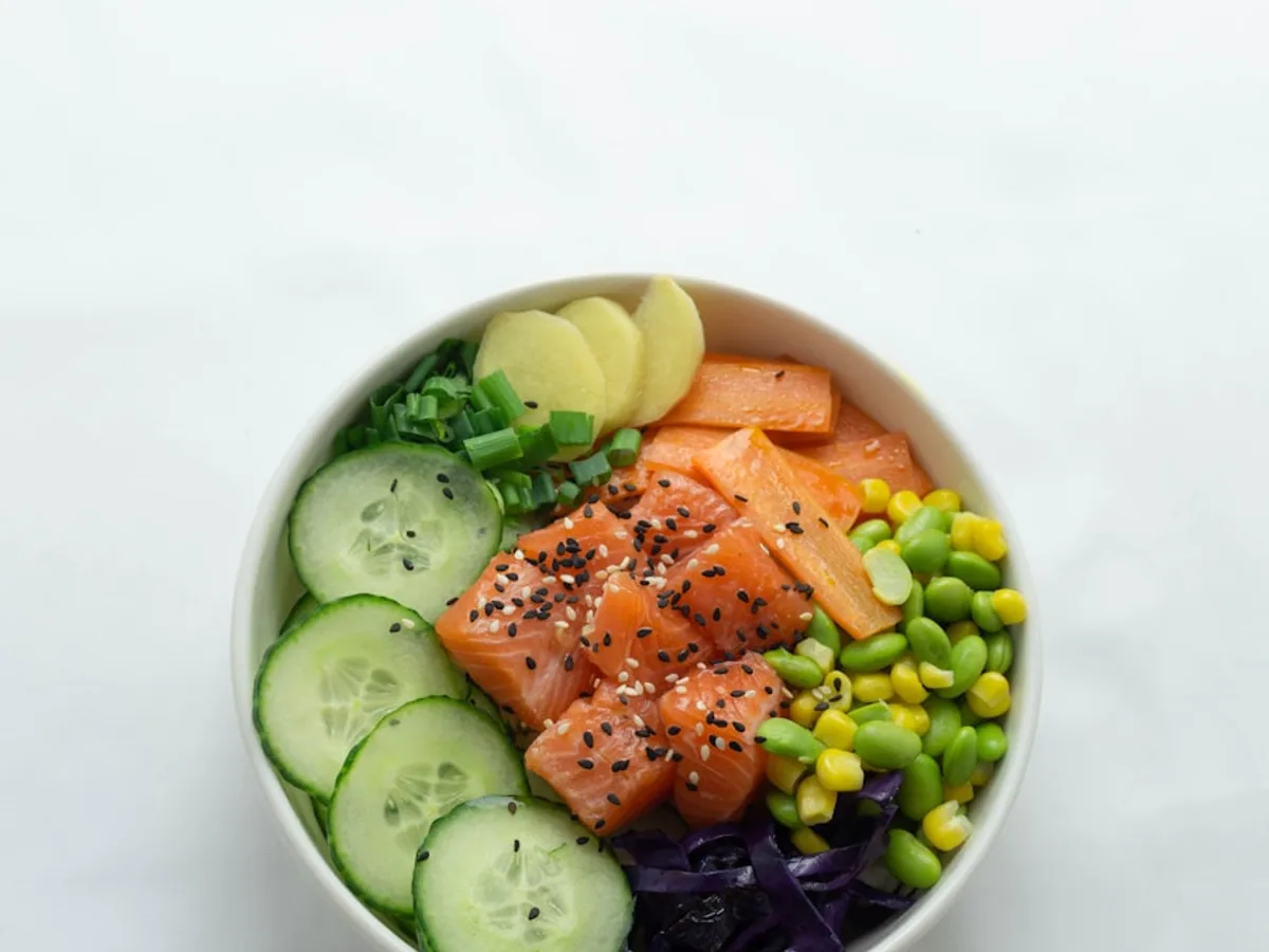 Zalm uit de oven met groenten