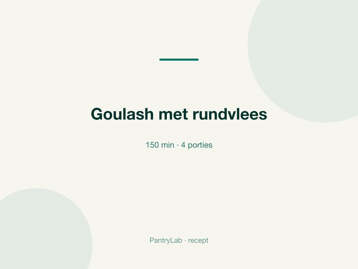 Goulash met rundvlees