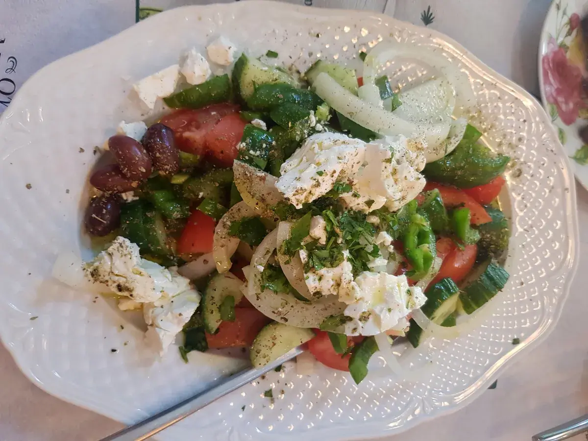 Griekse salade met feta